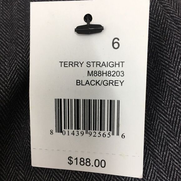 Tahari Terry Straight Charcoal‎ Gray Pant Size 6 - Picture 10 of 10